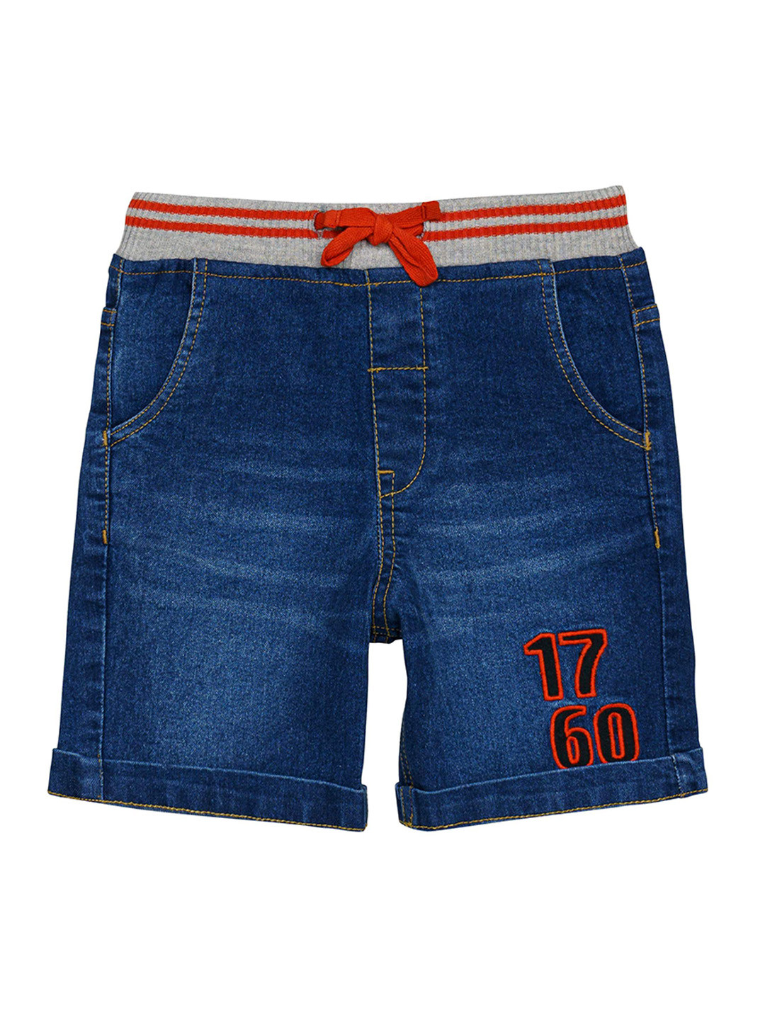 

H By Hamleys Boys Washed Denim Cotton Shorts, Blue