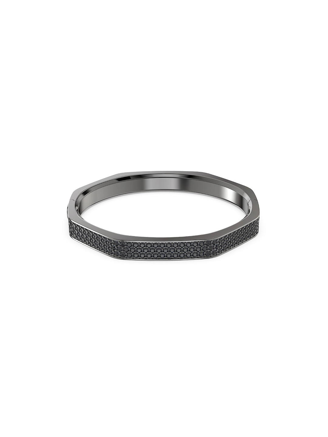

SWAROVSKI Women RE Dextera:Bangle Oct Pave Grap/Bru L Bracelet, Black