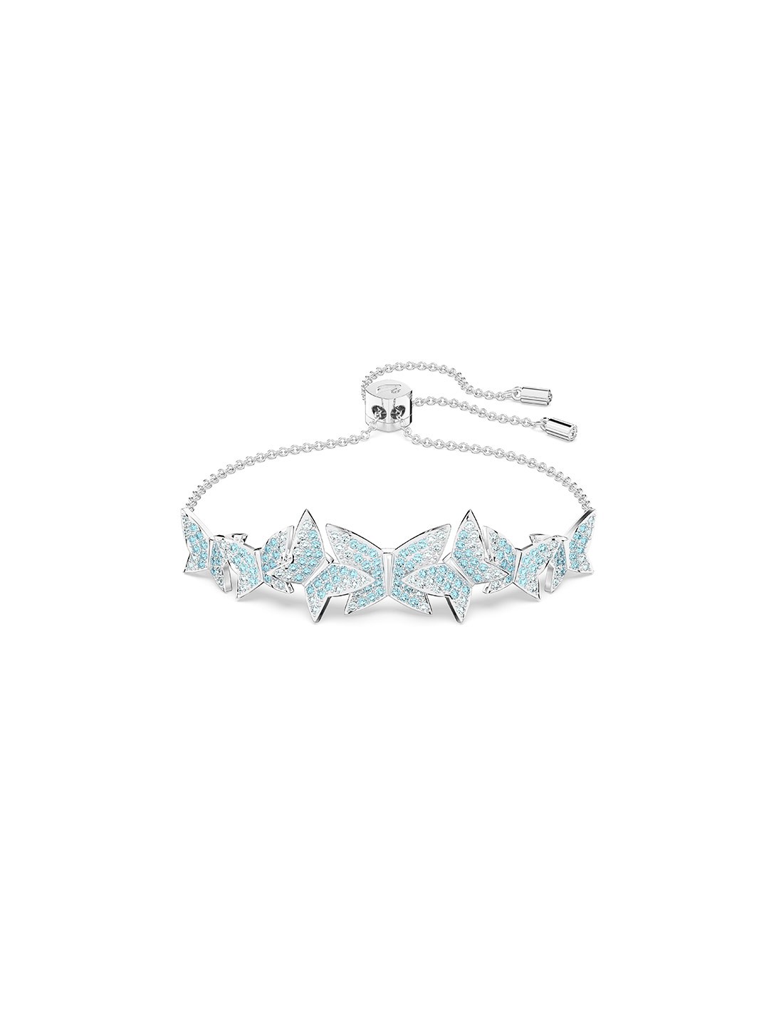 

SWAROVSKI Women MP Lilia:Soft BLU/RHS M Bracelet, Silver