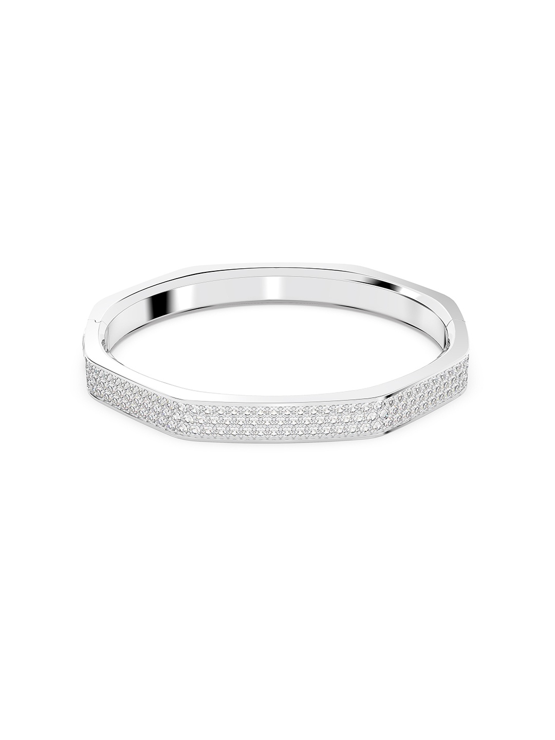 

SWAROVSKI Women RE Dextera:Bangle Oct Pave Cry/Rhs L Bracelet, Silver