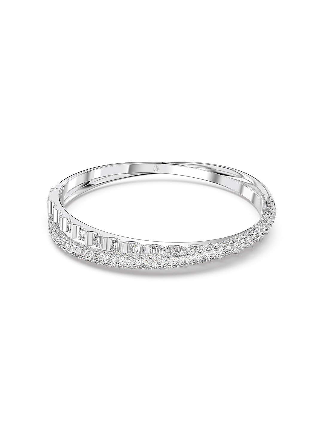 

SWAROVSKI Women Rota:Bangle DB CRY/RHS L Bracelet, Silver