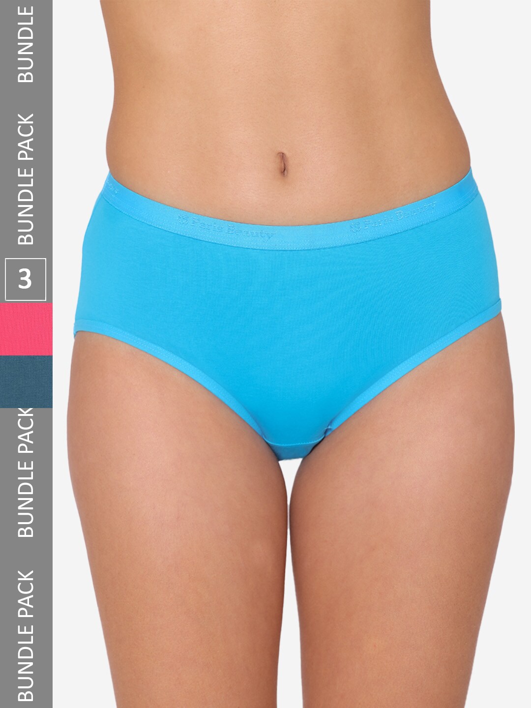 

GROVERSONS Paris Beauty Women Pack Of 3 Assorted Hipster Briefs