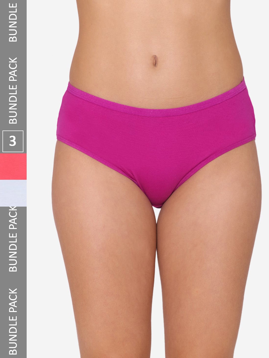 

GROVERSONS Paris Beauty Women Pack Of 3 Assorted Hipster Briefs