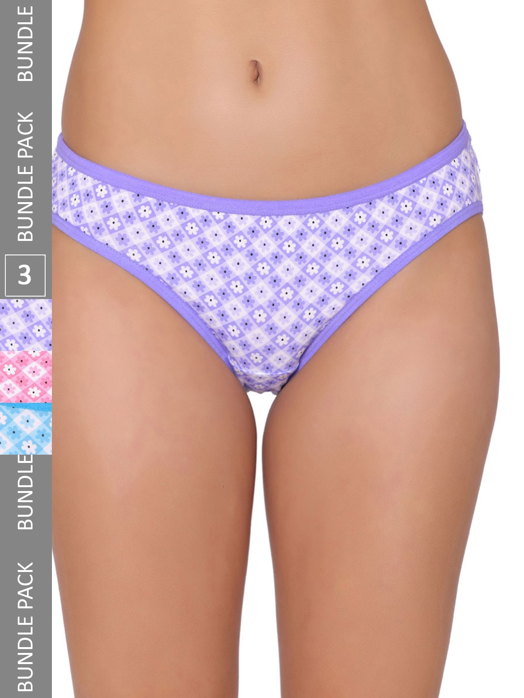 

GROVERSONS Paris Beauty Women Pack Of 3 Assorted Hipster Briefs