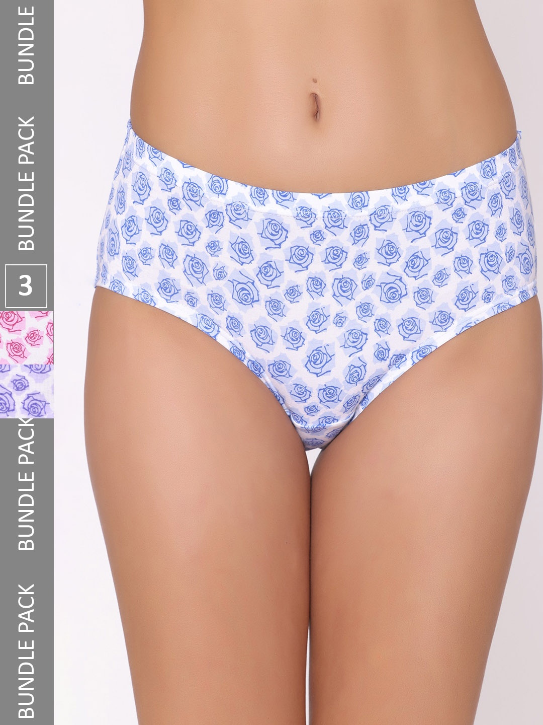 GROVERSONS Paris Beauty Women Pack of 3 Assorted Bikini Briefs