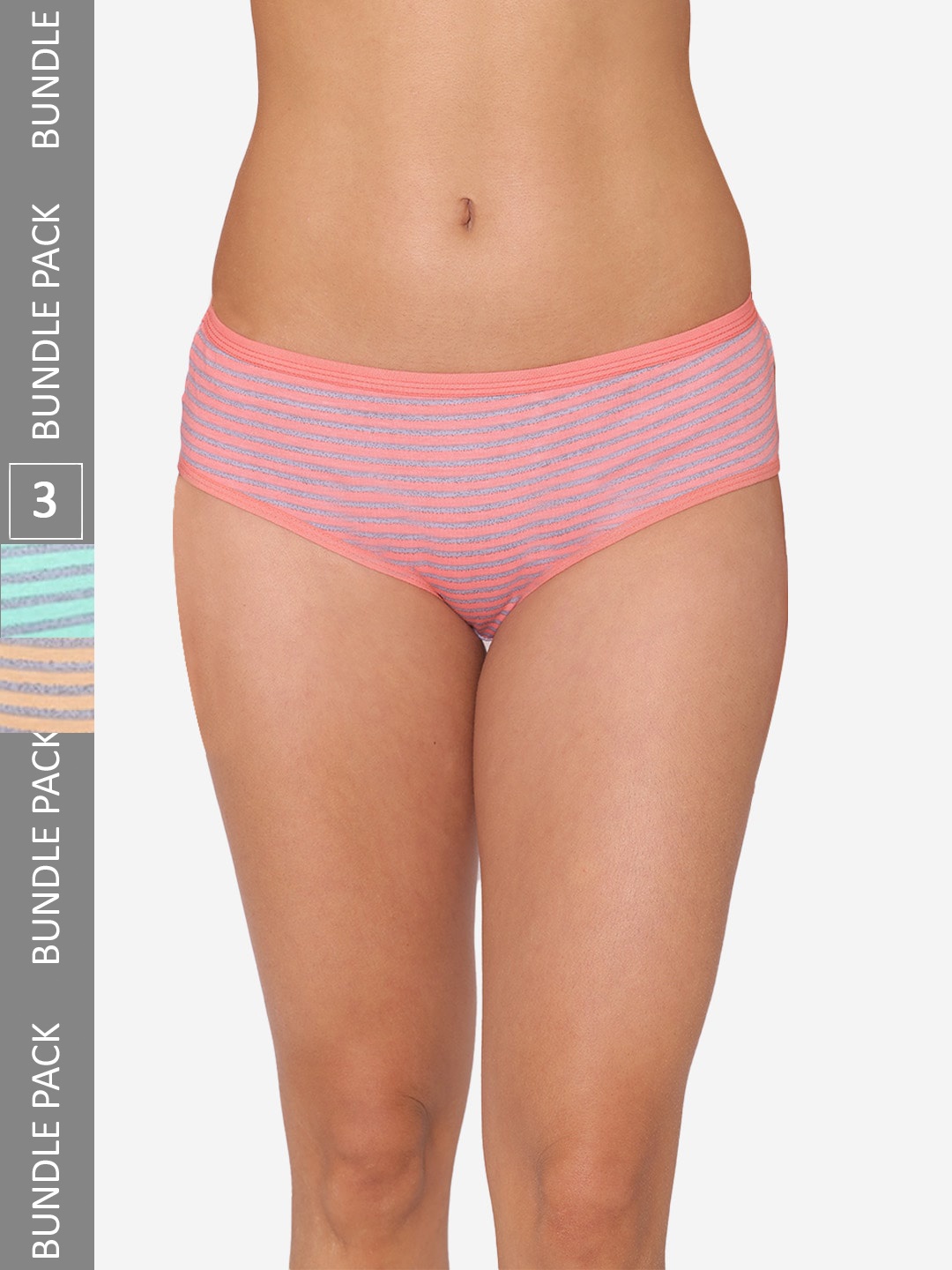 

GROVERSONS Paris Beauty Women Pack Of 3 Assorted Hipster Briefs