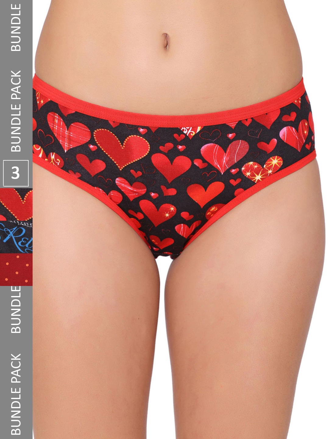 

GROVERSONS Paris Beauty Women Pack Of 3 Assorted Bikini Briefs