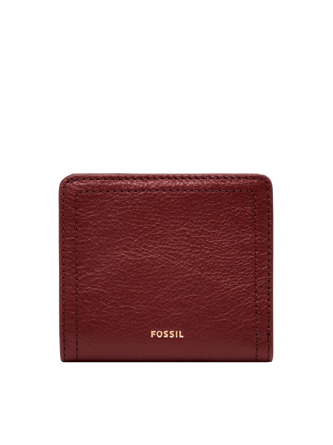 

Fossil Logan Women Red & Gold-Toned Leather Two Fold Wallet