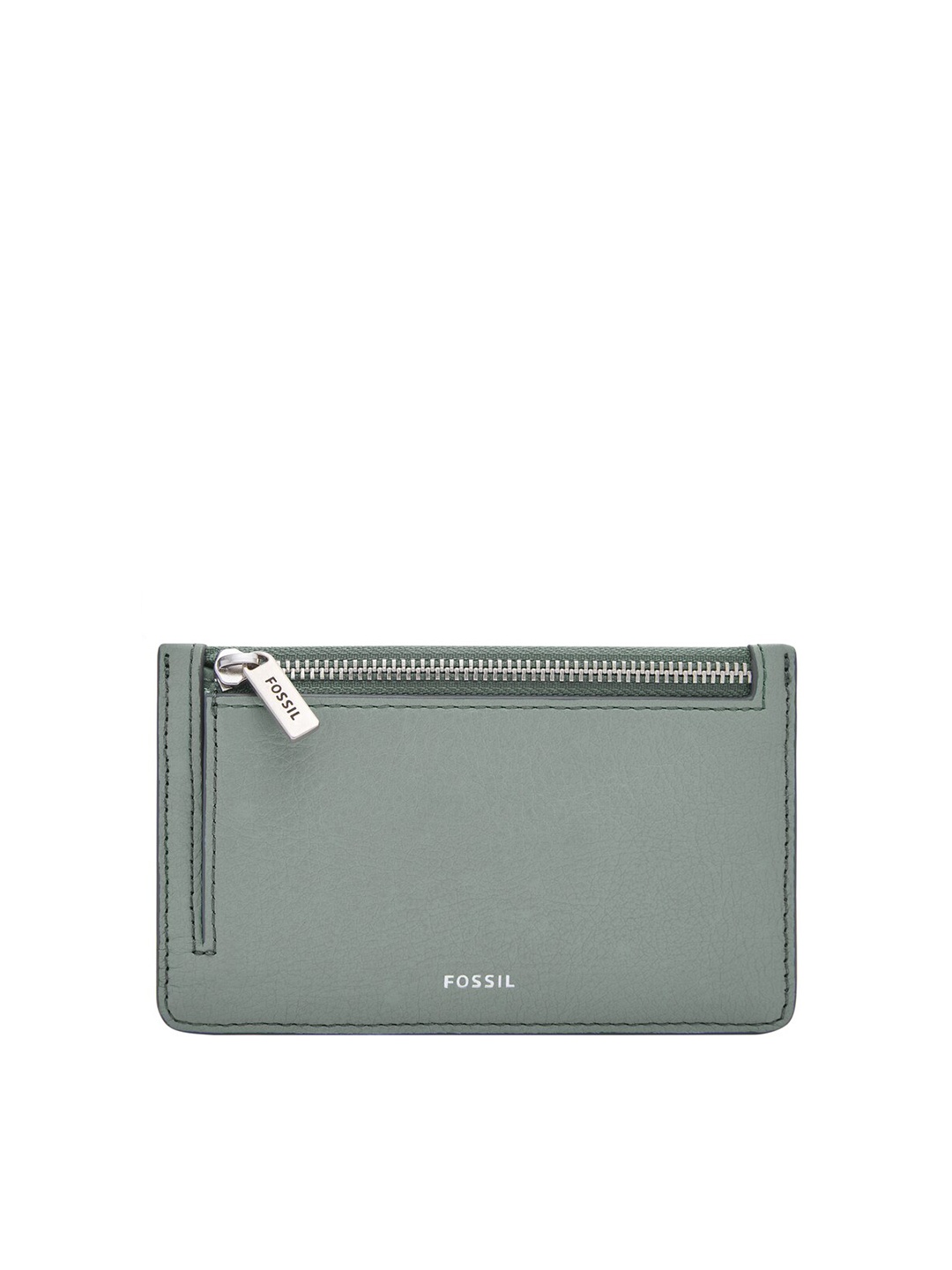 

Fossil Logan Women Blue & Silver-Toned Leather Two Fold Wallet