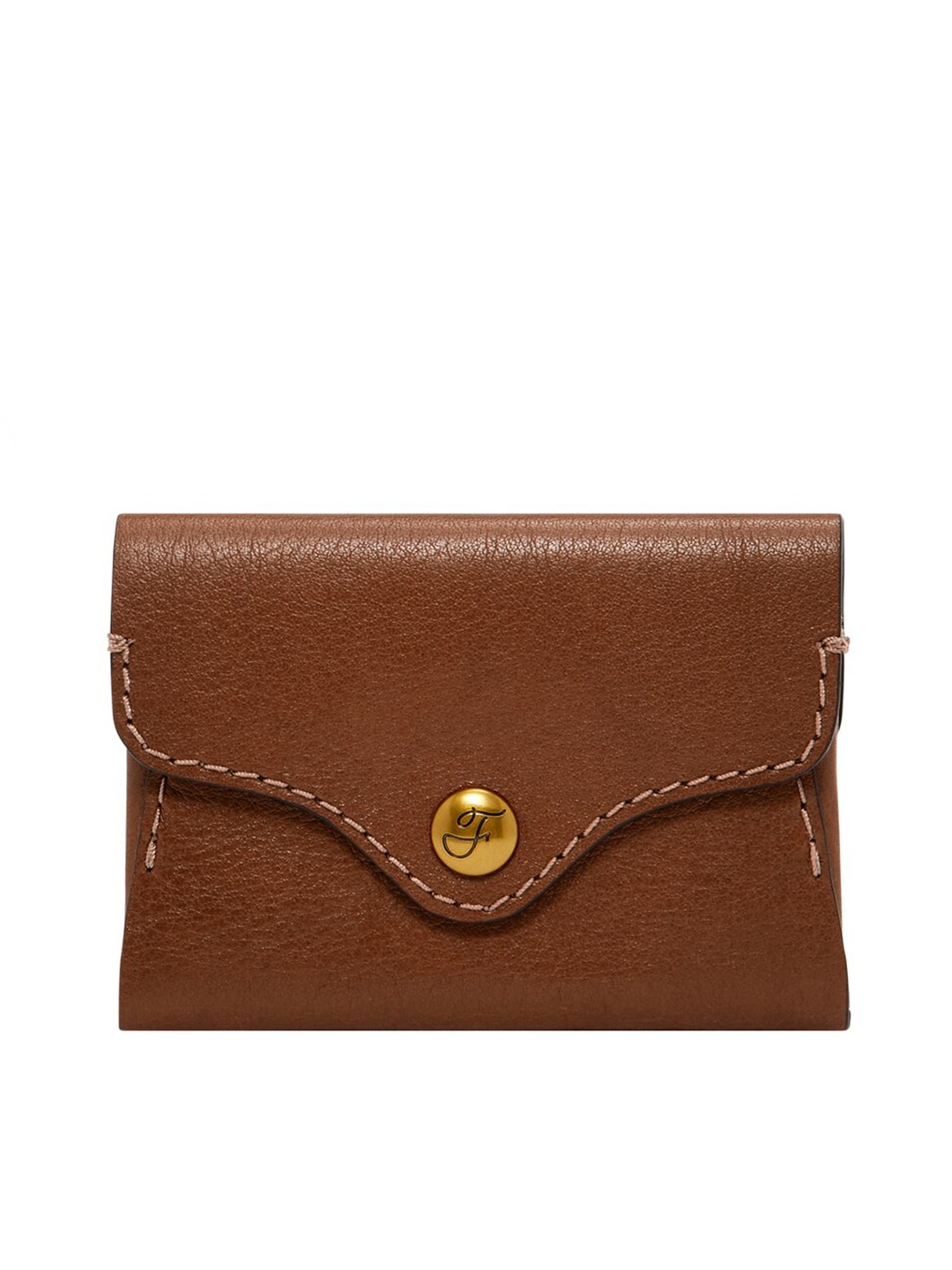 

Fossil Women Leather Card Holder, Brown