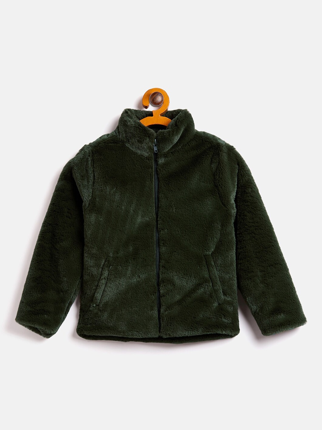 

Okane Boys Fleece Lightweight Tailored Jacket, Olive