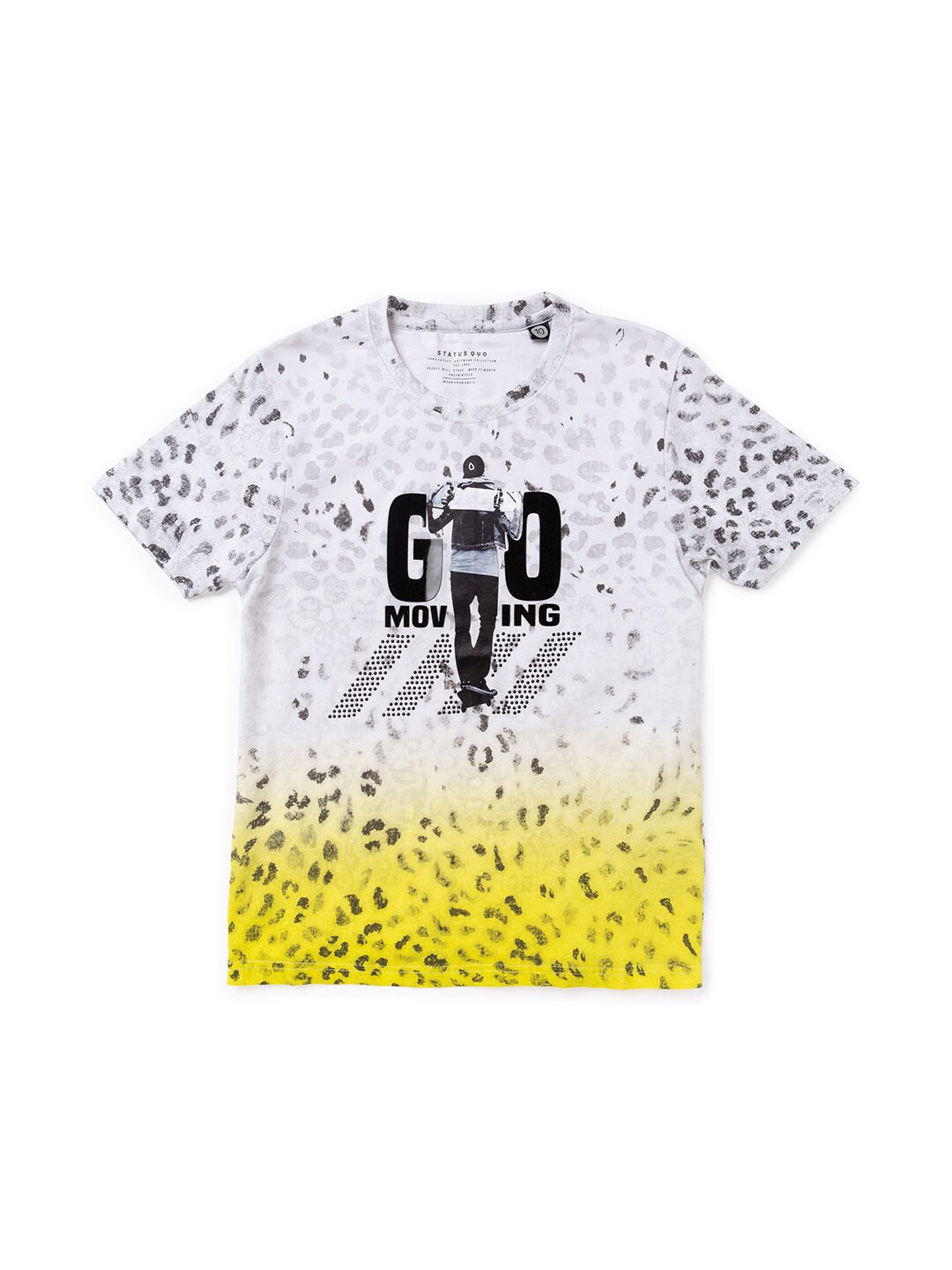 

Status Quo Boys Printed Cotton T-shirt, Yellow