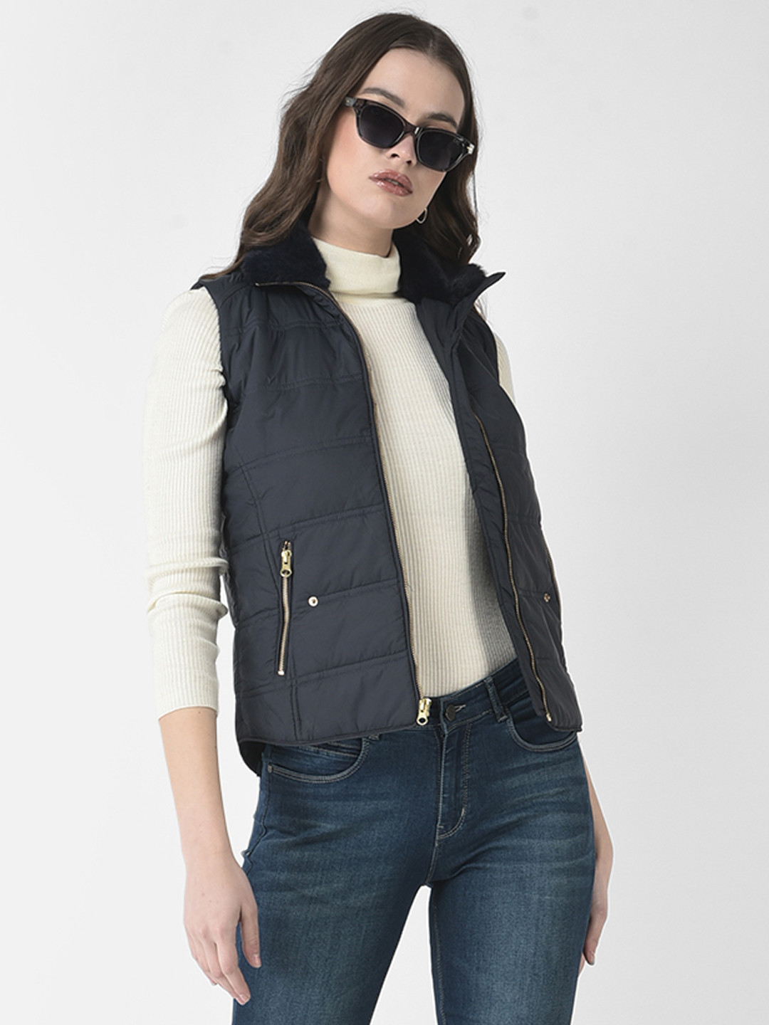 

Crimsoune Club Women Padded Jacket, Navy blue