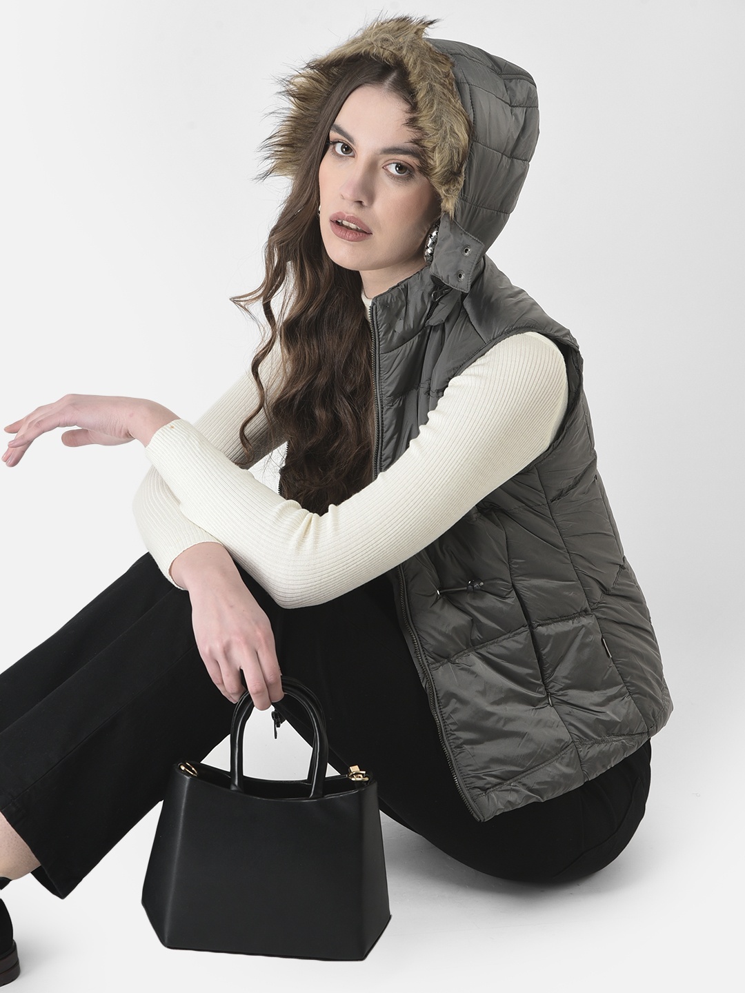 Crimsoune Club Women Padded Jacket, Grey