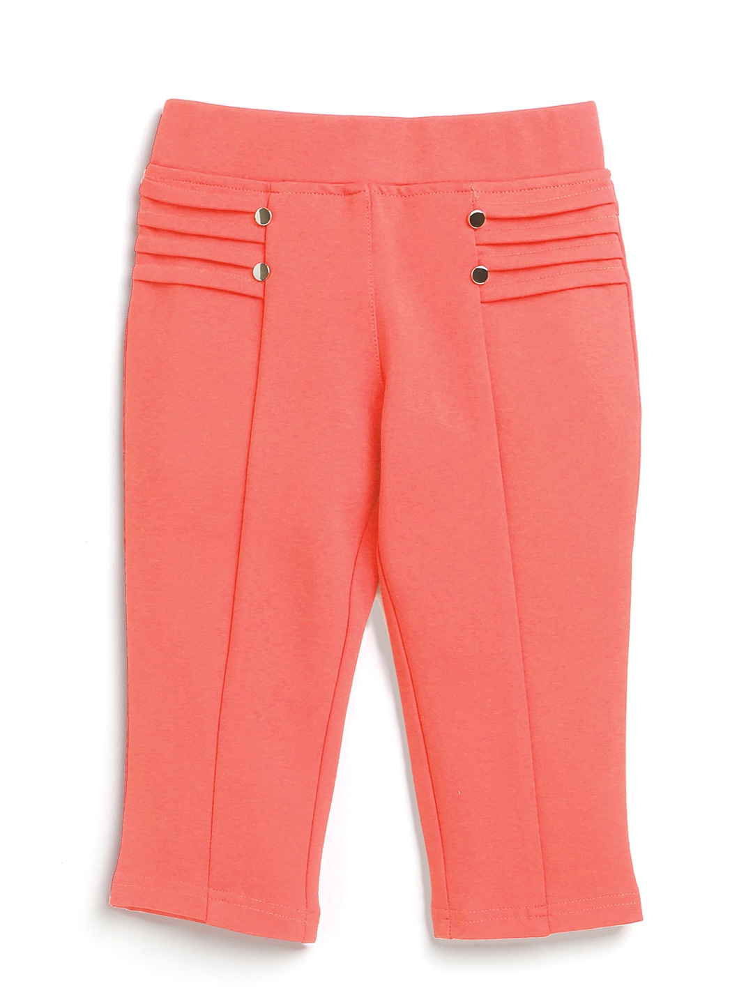 

Tiny Girl Regular Fit Capris, Peach