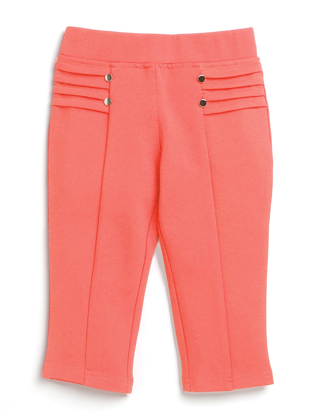 

Tiny Girl Regular Fit Capris, Peach