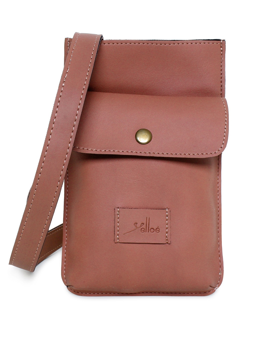 

yelloe Structured Sling Bag with Fringed, Tan