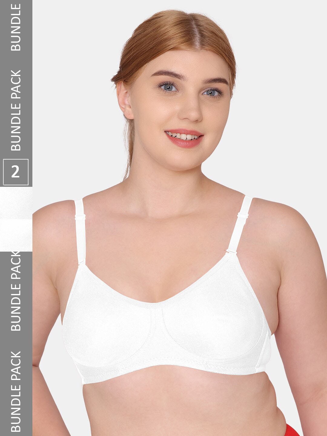 

KOMLI Non-Wired Seamless Non-Padded Everyday Bra, White
