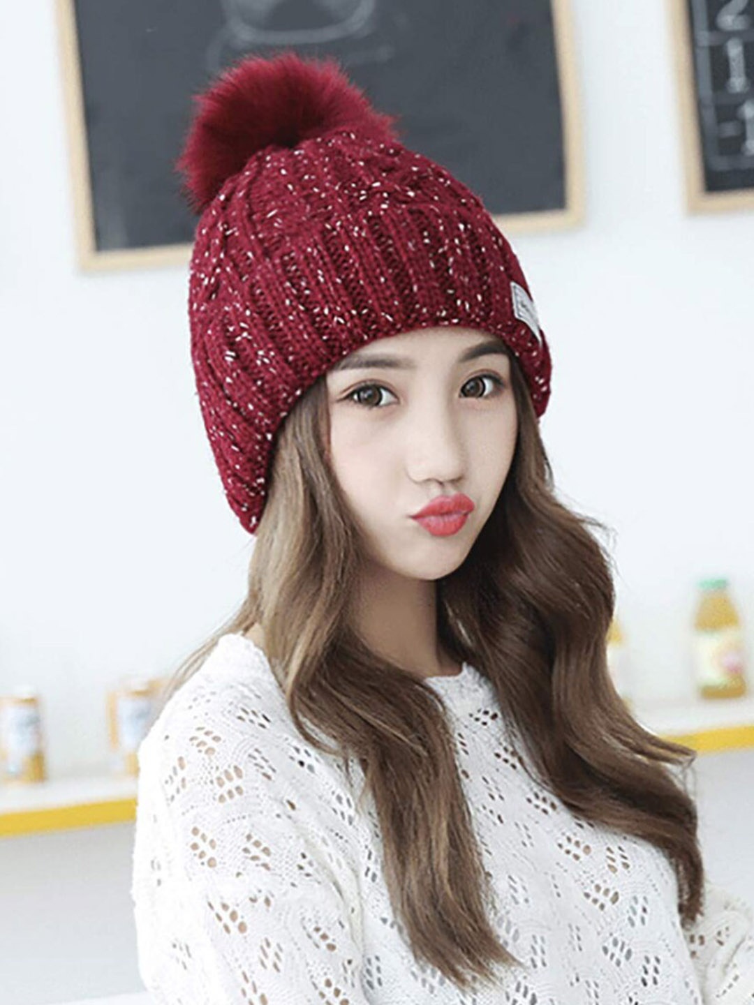 

YOUSTYLO Unisex Beanie, Red