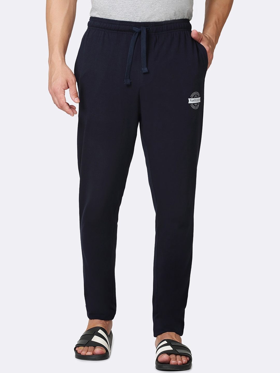 

Van Heusen Men Cotton Lounge Pants, Navy blue