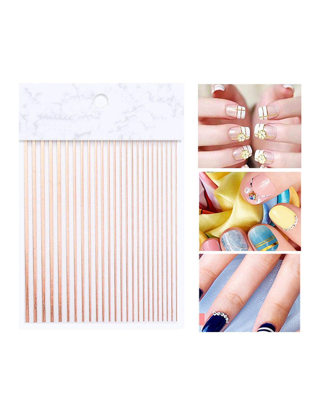 

S.A.V.I. DIY Nail Foil Transfer Marble Pattern Stickers - 3 Rolls, Multi