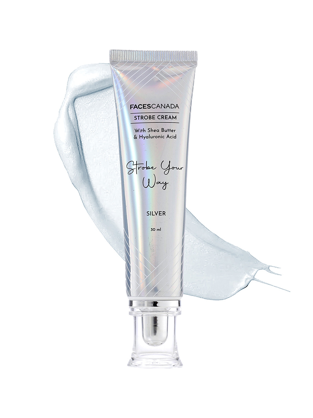

FACES CANADA Strobe Your Way Strobe Cream with Shea Butter & HA 30 ml - Silver