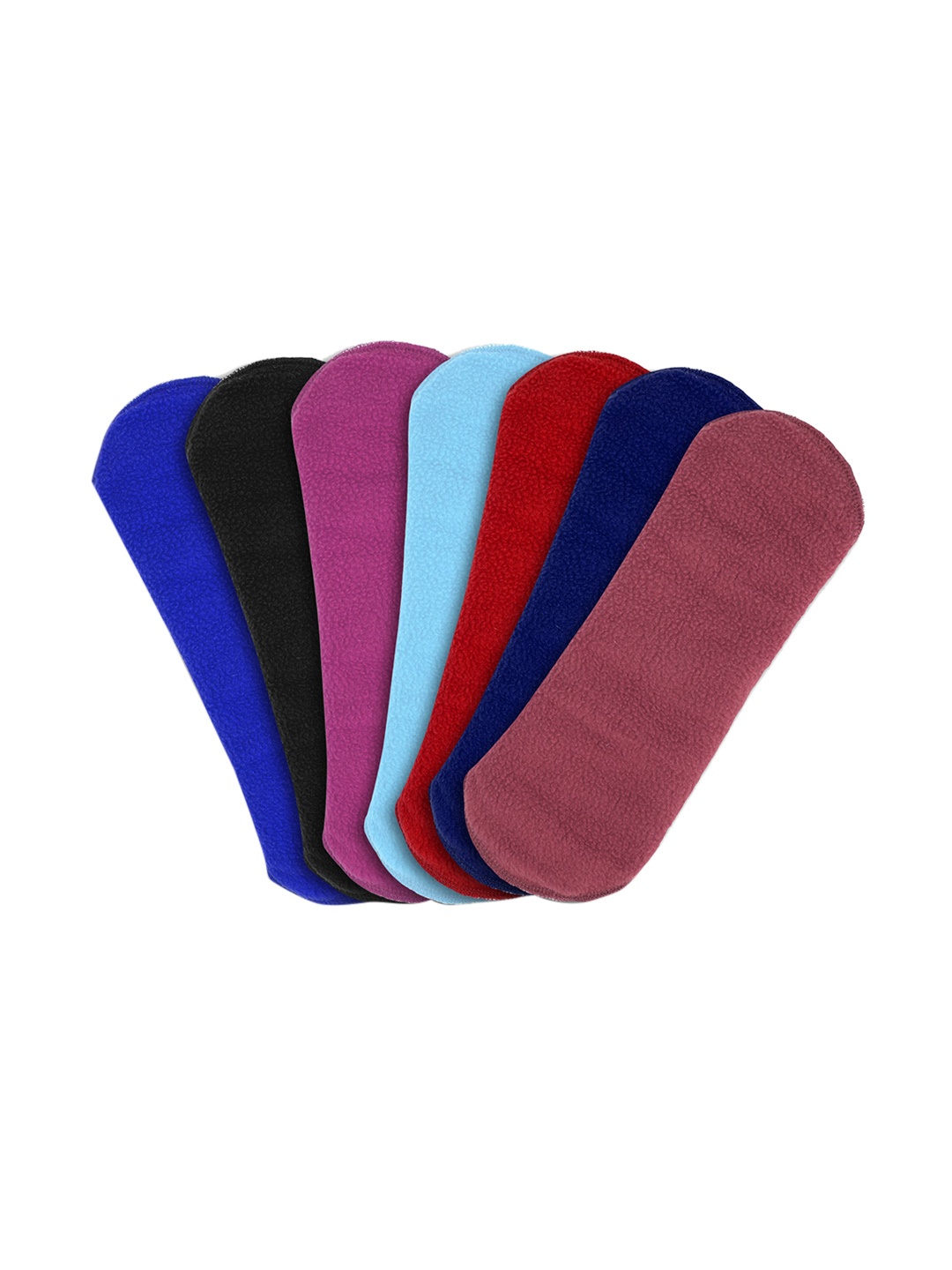 

CareDone Set of 7 Ultra Thin 4-Layered Rash Free Reusable Sanitary Cloth Pads - XL, Multi