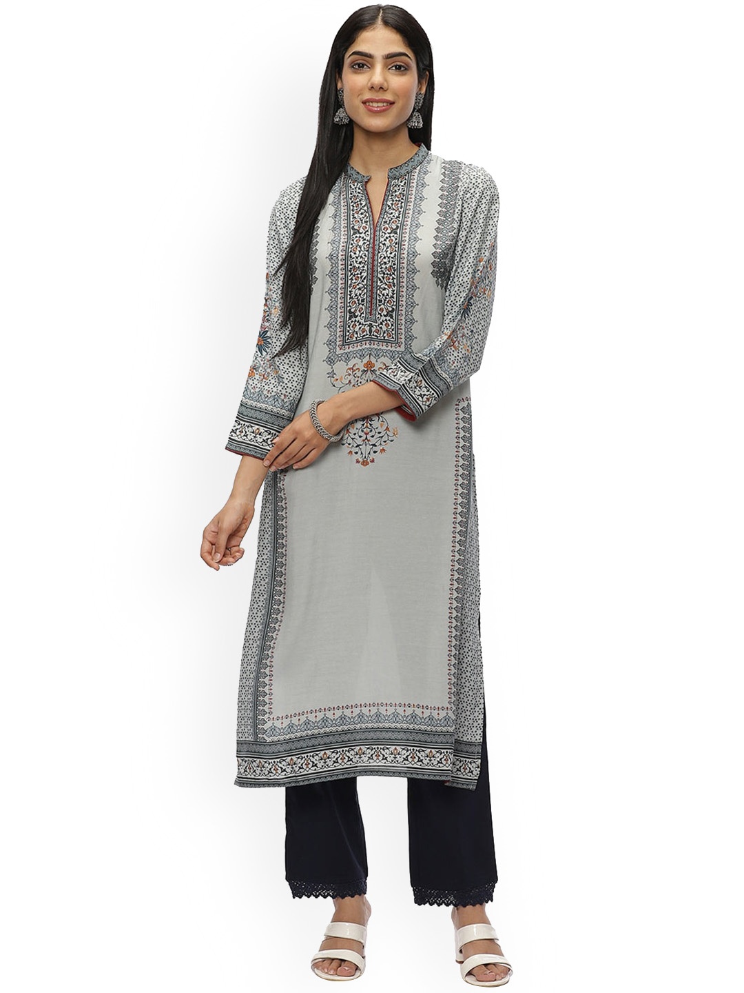 

Lakshita Women Geometric Printed Kurta, Blue