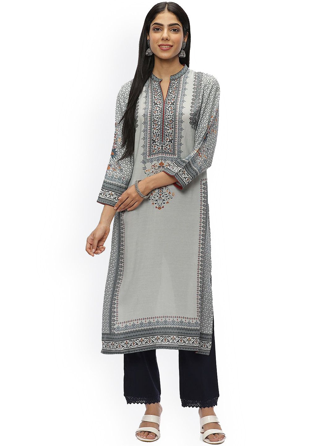 

Lakshita Women Ethnic Motif Printed Kurta, Blue