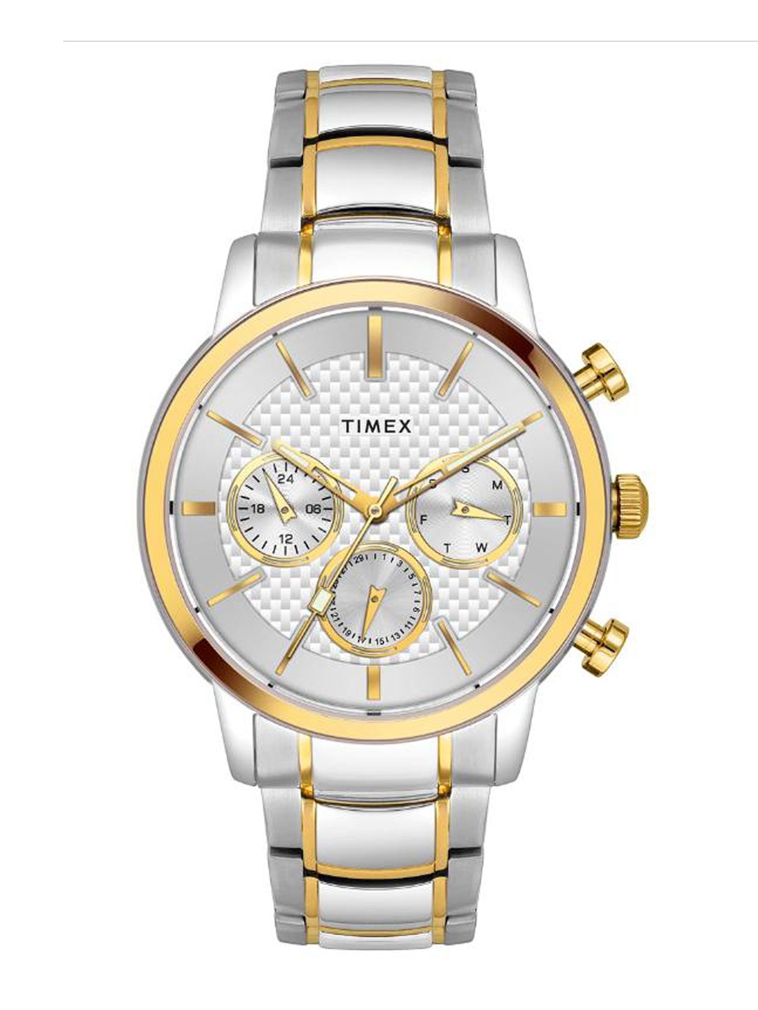 

Timex Men Dial & Stainless Steel Bracelet Style Straps Analogue Watch, Silver