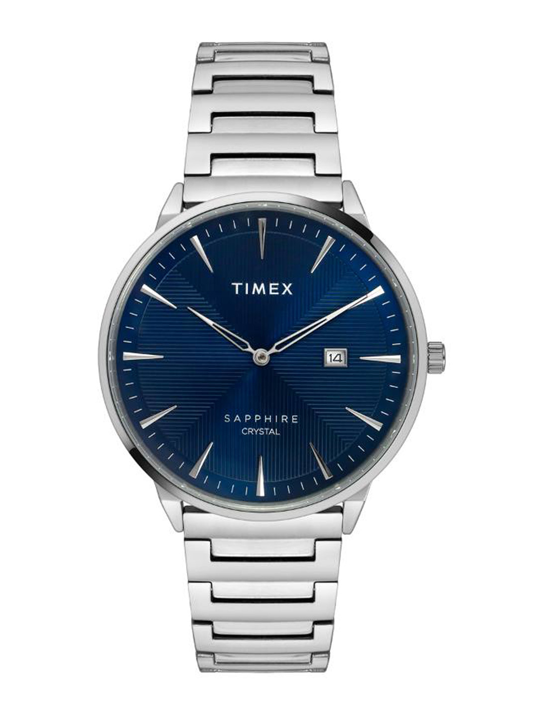 

Timex Men Dial & Stainless Steel Bracelet Style Straps Analogue Watch, Blue