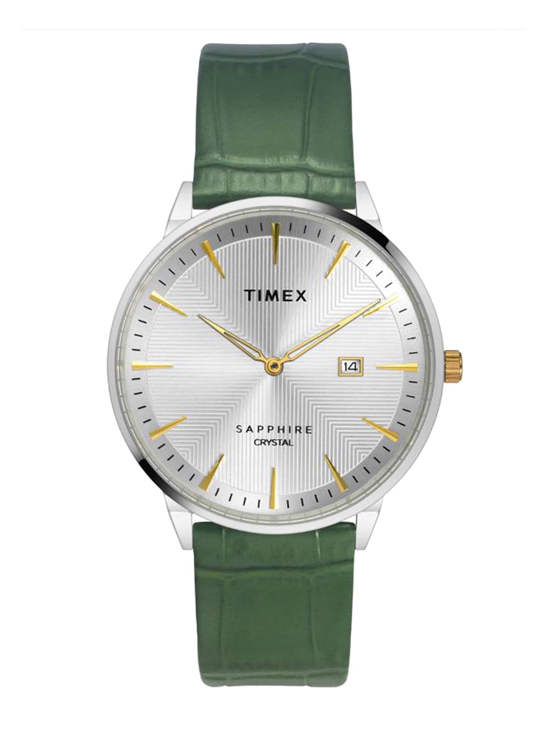 

Timex Men Dial & Leather Straps Analogue Watch TWEG21900, Green