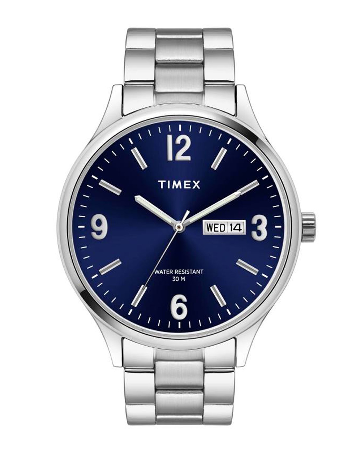 

Timex Men Brass Dial & Stainless Steel Bracelet Style Straps Analogue Watch TWEG18420, Blue