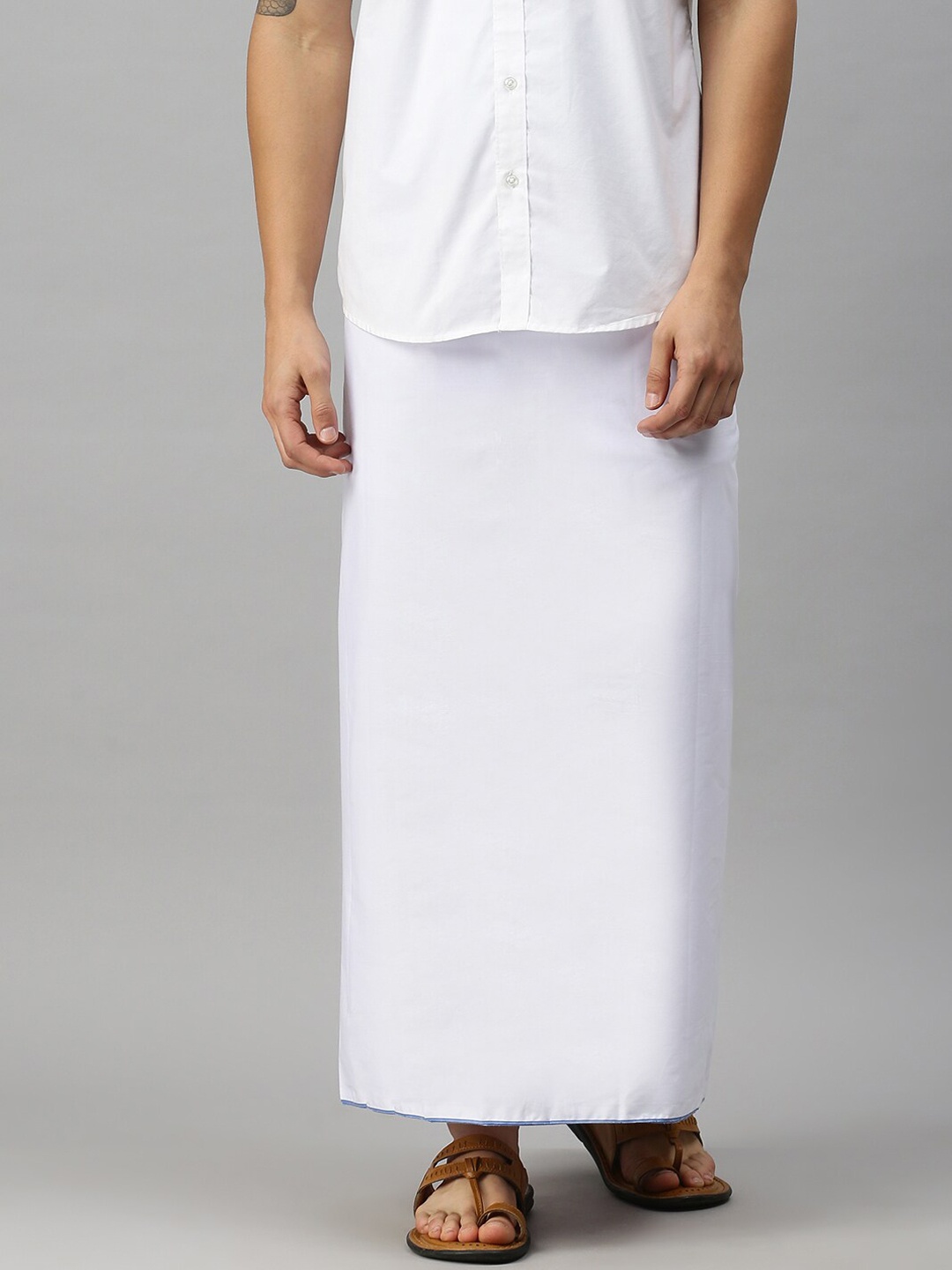 

Ulama Men Pure Cotton Dhotis, White