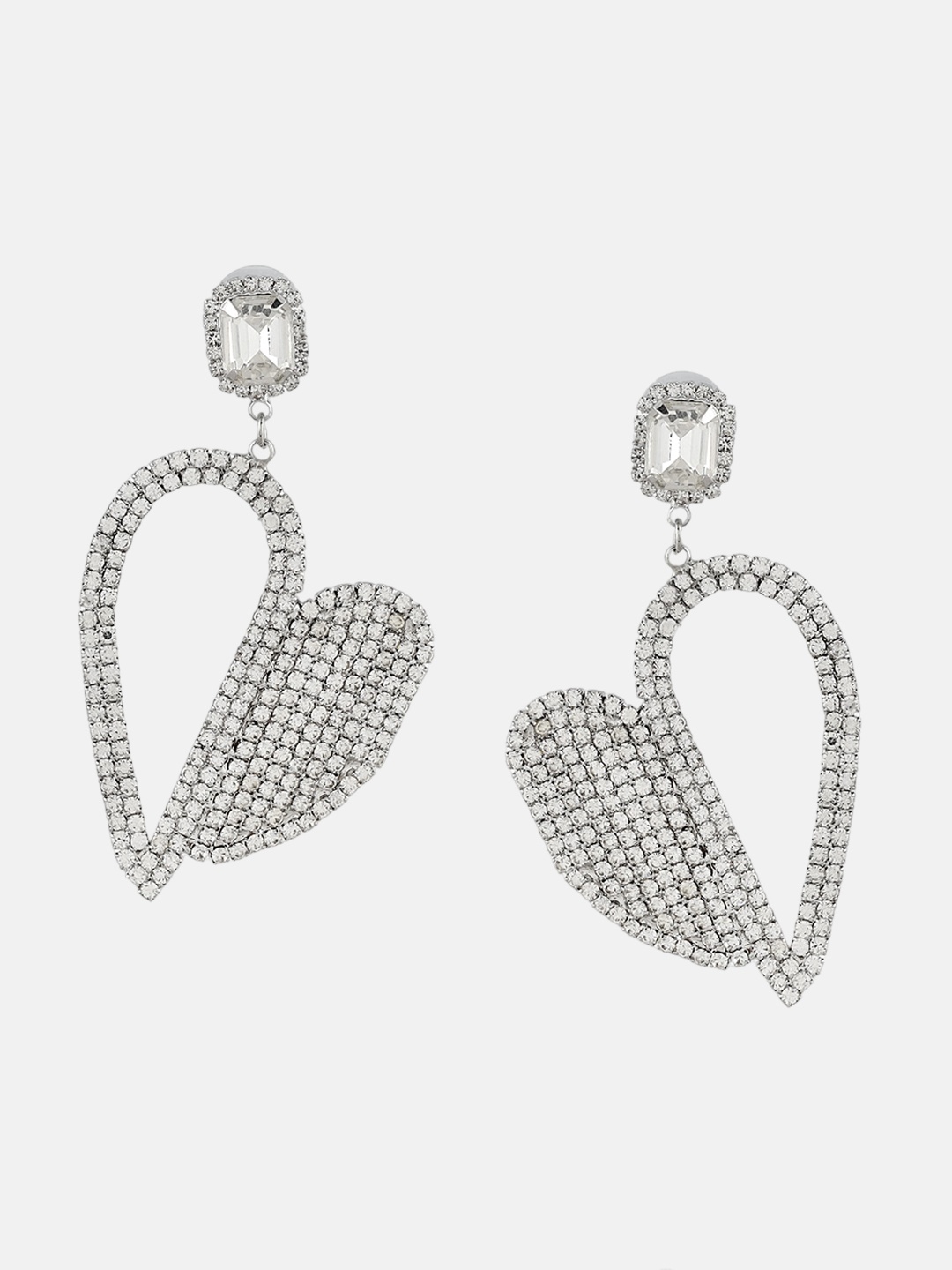 

Kazo Contemporary Drop Earrings, Silver