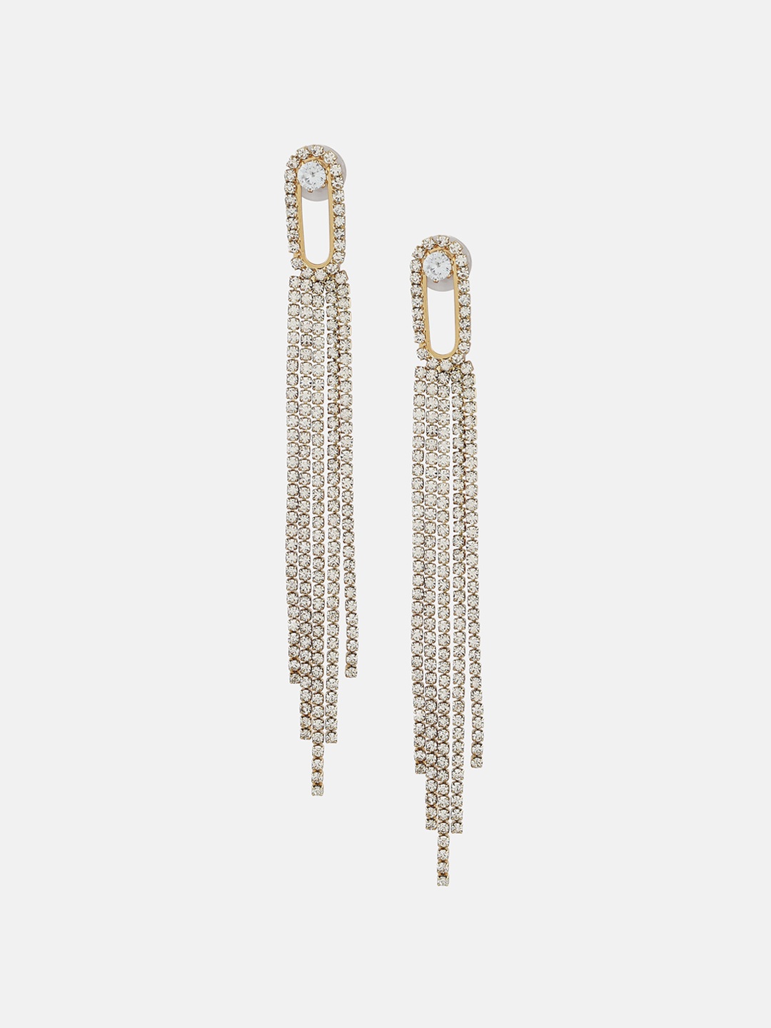 

Kazo Gold-Plated Contemporary Drop Earrings