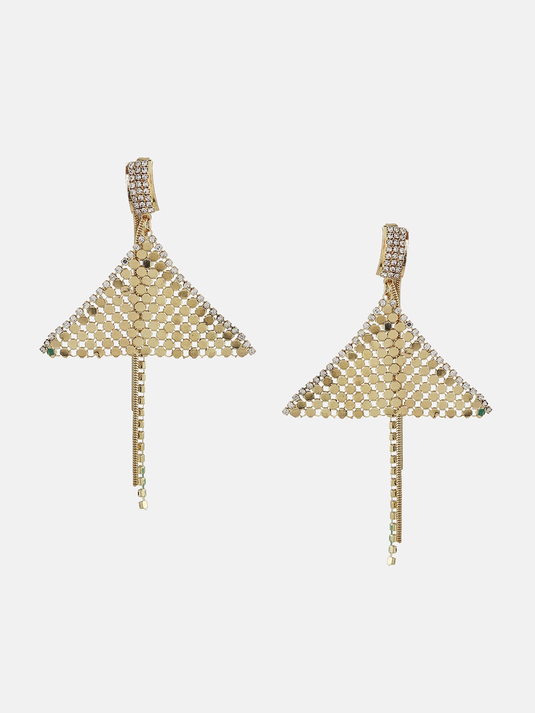 

Kazo Gold-Plated Contemporary Drop Earrings