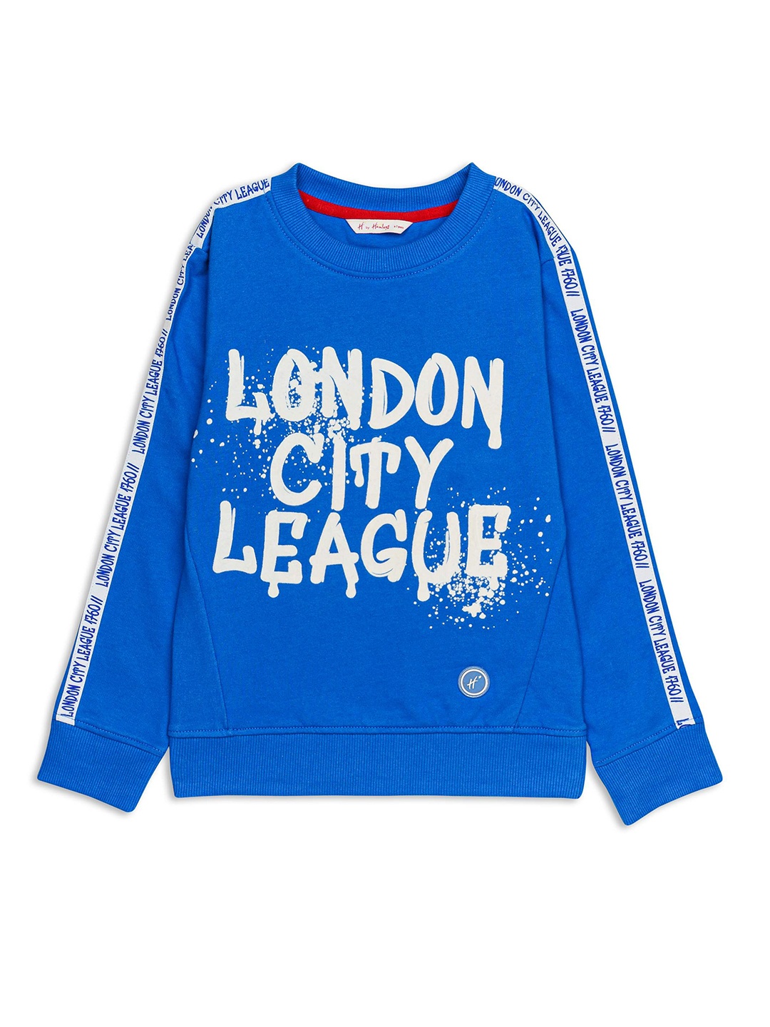 

H By Hamleys Boys Printed Cotton Sweatshirt, Blue