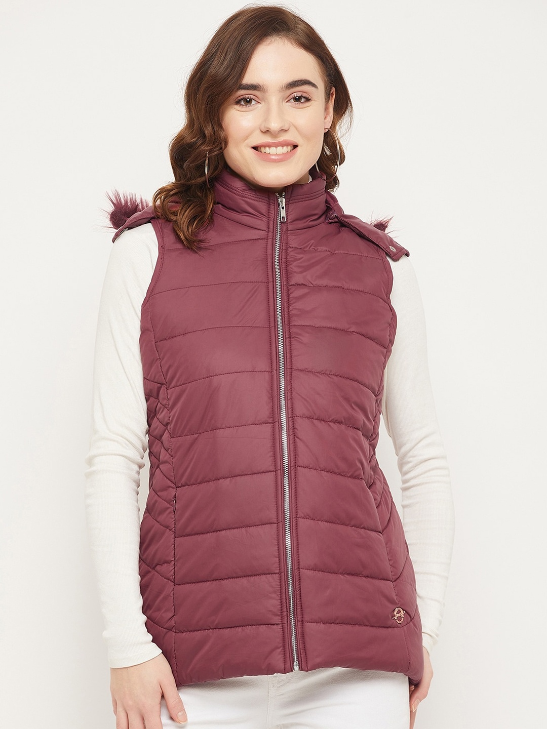 

Duke Women Padded Hooded Jacket, Maroon