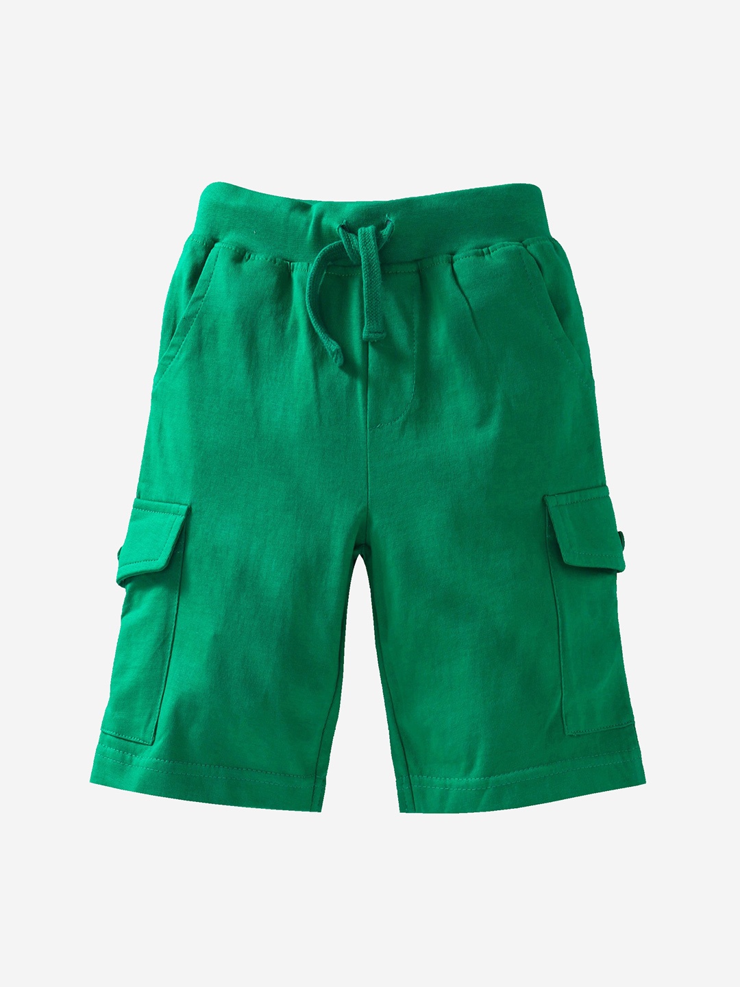 

KiddoPanti Boys Pure Cotton Cargo Shorts, Green