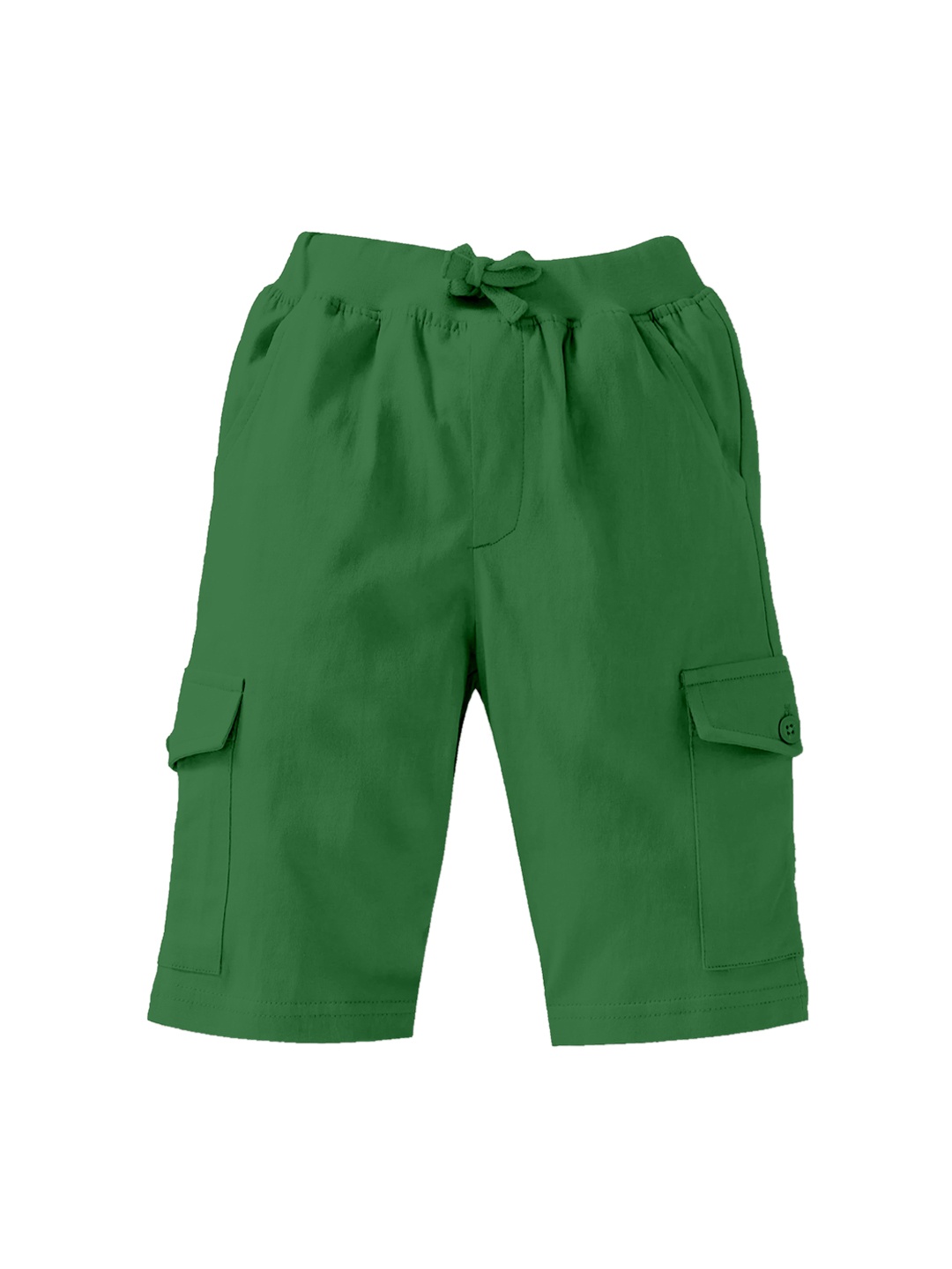 

KiddoPanti Boys Pure Cotton Cargo Shorts, Green