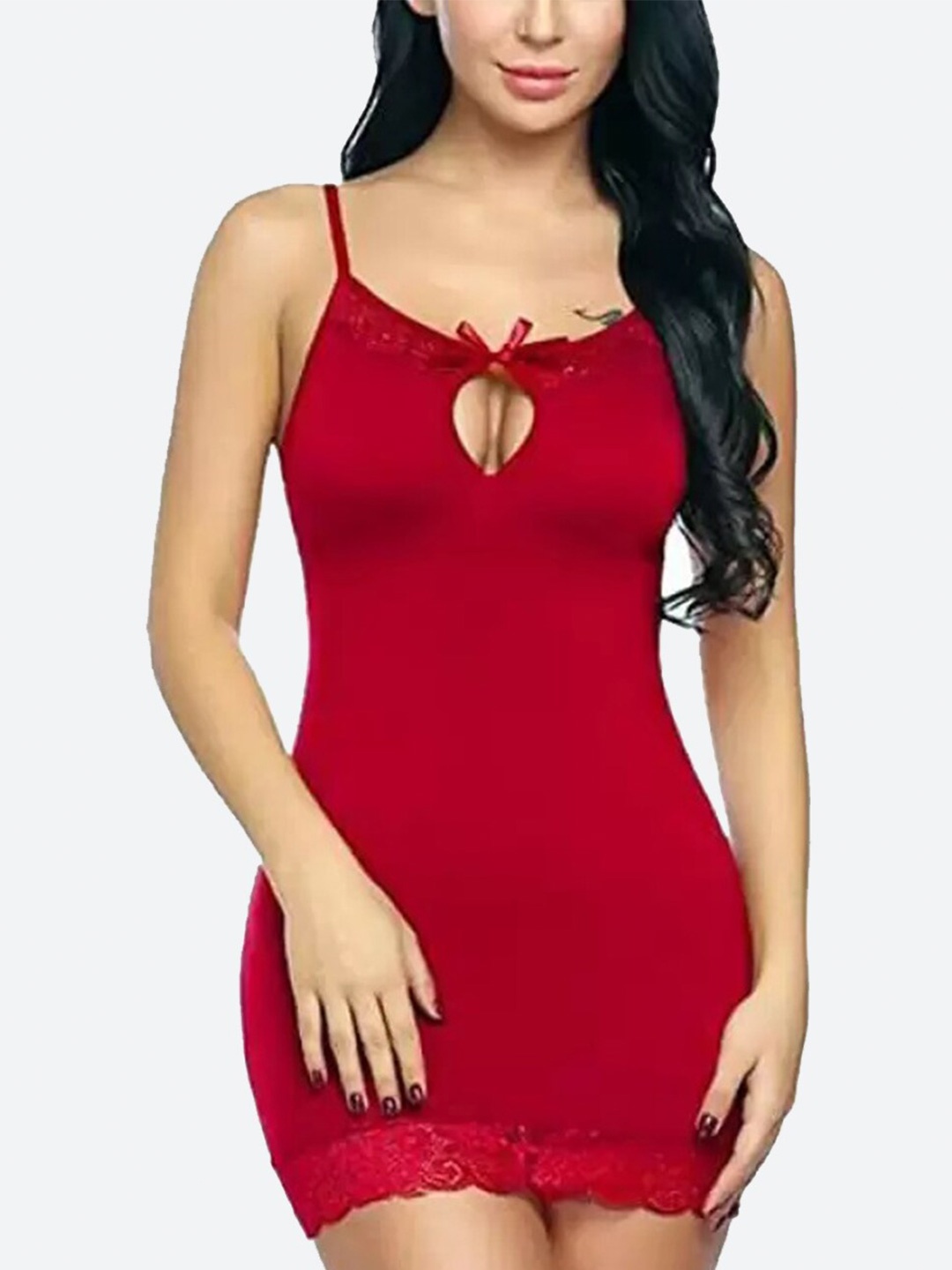 

Fleurt Women Baby Doll, Red