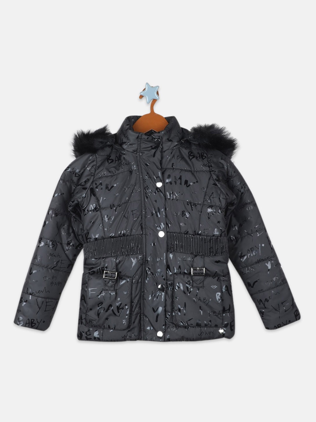 

Monte Carlo Girls Open Front Jacket, Black