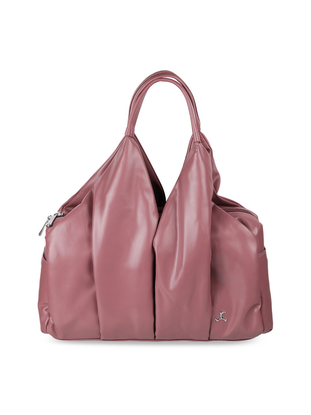 

Mochi PU Structured Hobo Bag, Peach