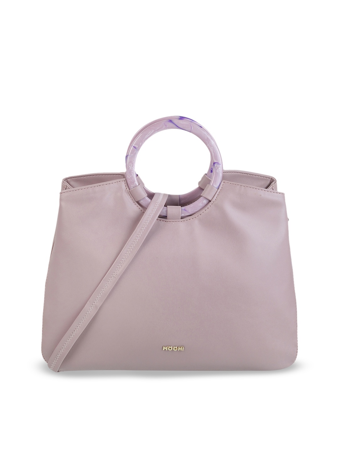 

Mochi Structured Handheld Bag, Purple