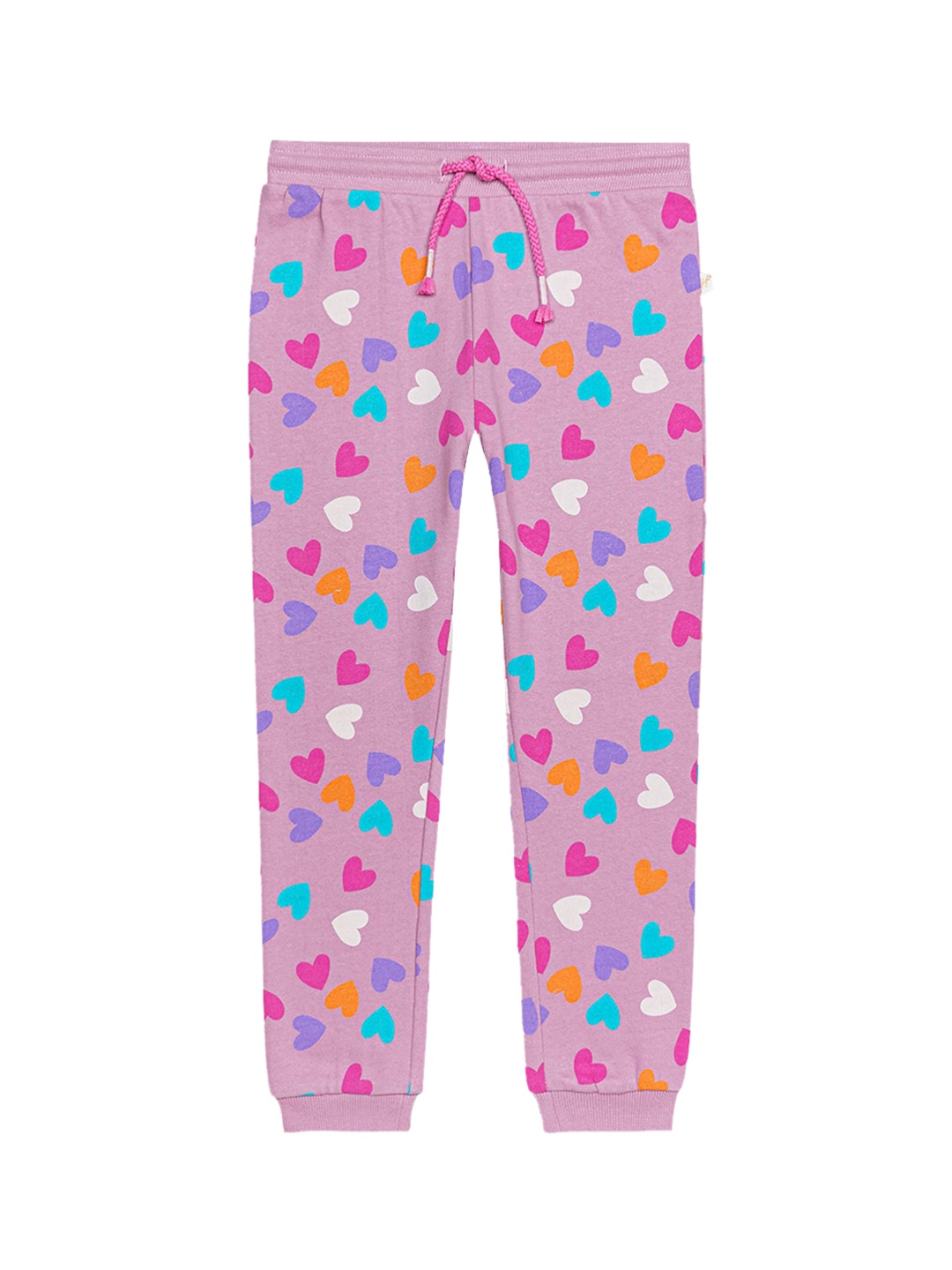 

H By Hamleys Girls Printed Cotton Joggers, Pink