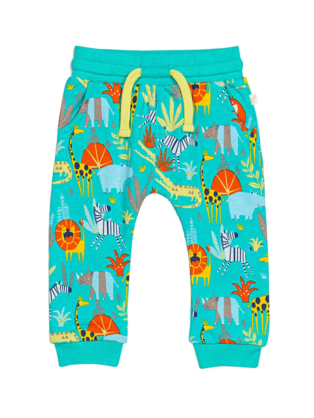 

H By Hamleys Boys Printed Cotton Joggers, Green