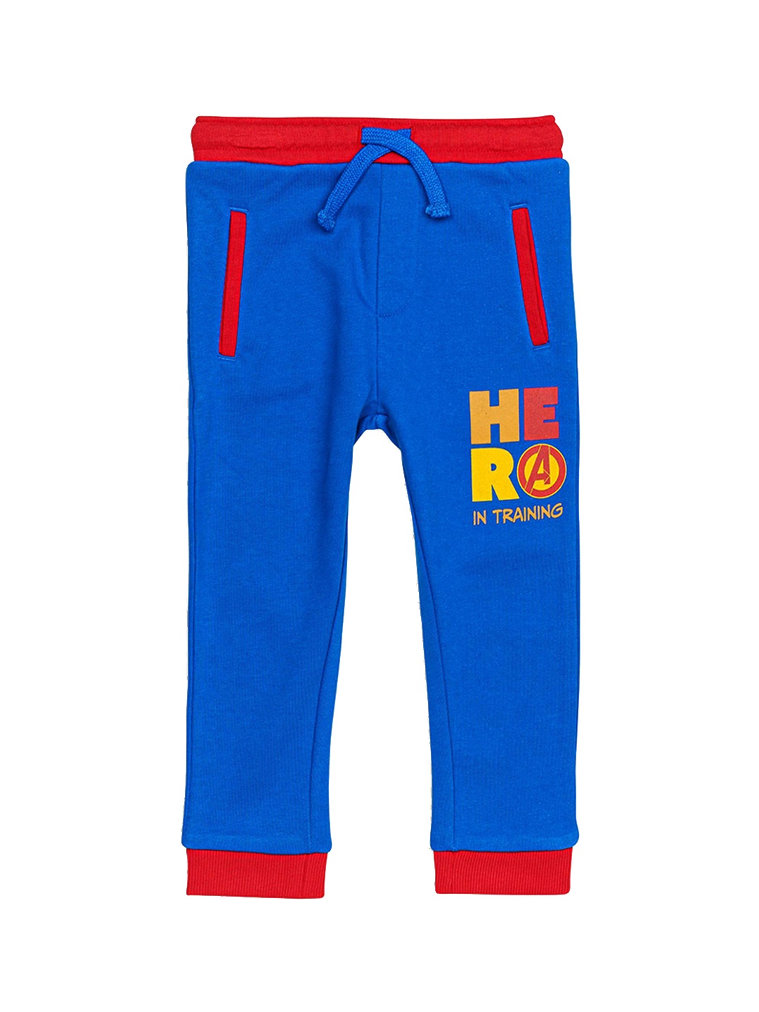 

H By Hamleys Boys Cotton Printed Joggers, Blue