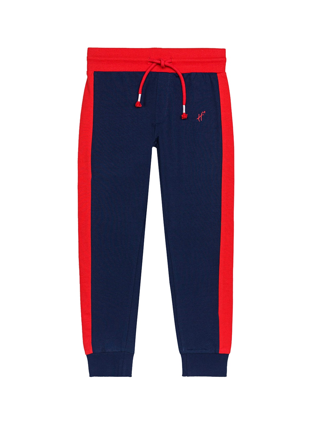 

H By Hamleys Boys Colourblocked Cotton Joggers, Navy blue