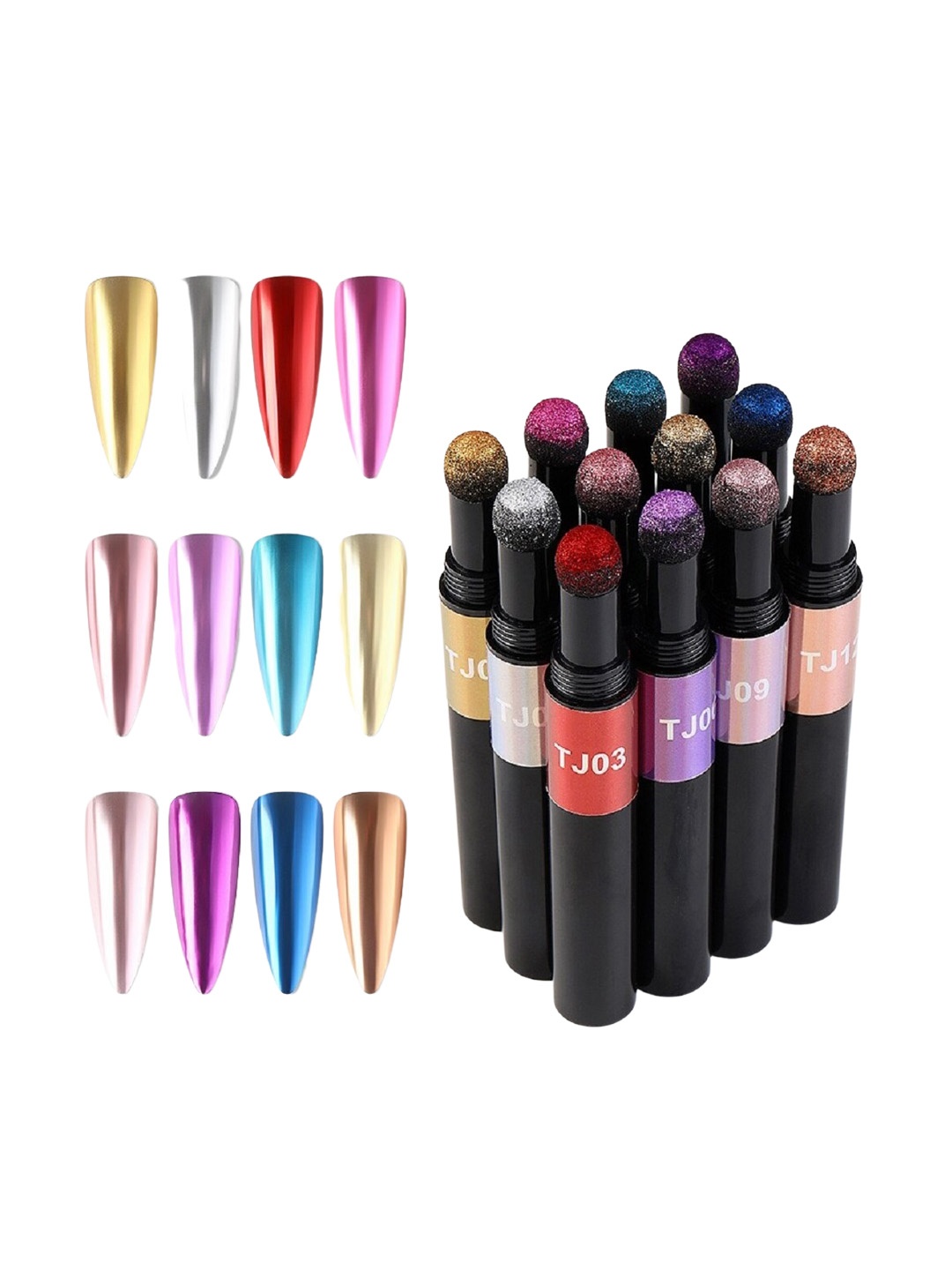 

S.A.V.I. Mirror Magic Powder DIY Nail Polish Pen - Gold Shiny